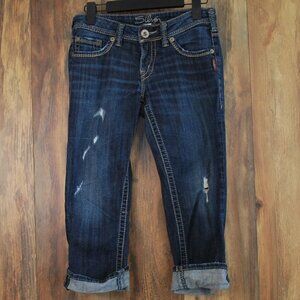 Silver Jeans Capris Aiko Capri Denim Size W26